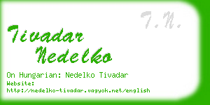 tivadar nedelko business card
